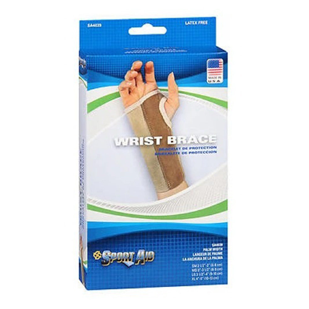 Sport Aid Wrist Brace Palm Stay Beige, Left Large, 1 Ea